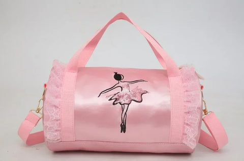 Pink Ballet Dance Bag for Girls – Kids Sports Backpack and Tote for Costume and Shoes