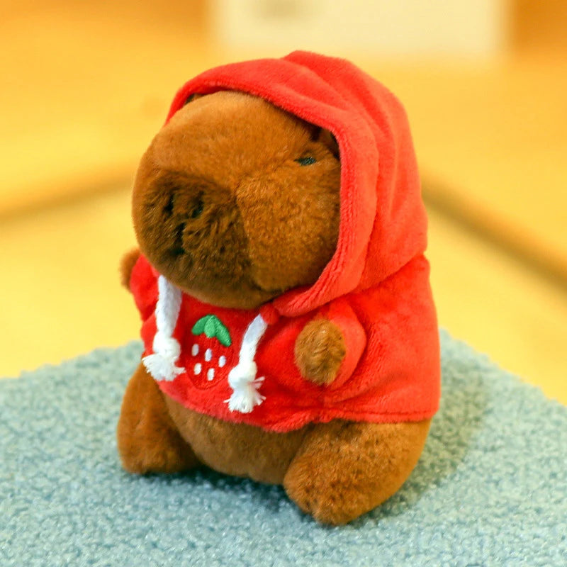 Cute Capybara Fruit Hoodie Keychain - Cute and Stylish! Teeny Pandas