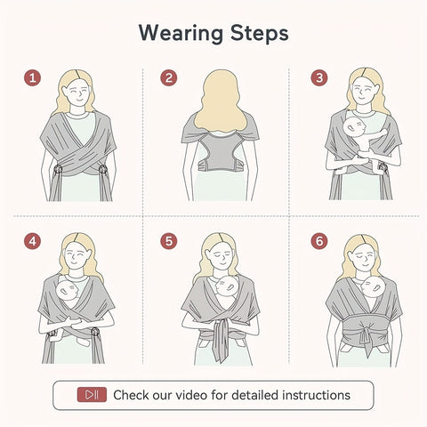 Stretchy Sling Wrap Baby Carrier - Perfect for Newborn Babies