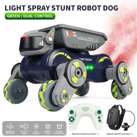 8-Wheel Mechanical Robot Dog | Mult Terrain Functionality & Gesture Sensing