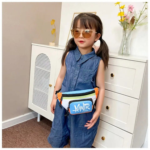 Kids Mini Waist Bag – Cute Oxford Fanny Pack and Crossbody Bag