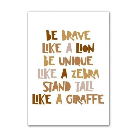 Kids Safari Animal Canvas Prints - Inspire Imagination and Creativity Teeny Pandas