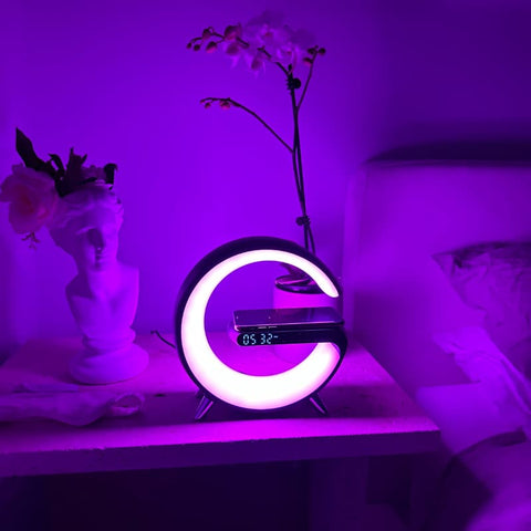 Smart LED Alarm Clock with Wireless Charging & Adjustable Night Light – Perfect Bedside Companion for Kids Teeny Pandas