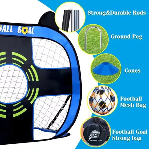 Multi-Functional Football Goal Net - Portable Net For Training!