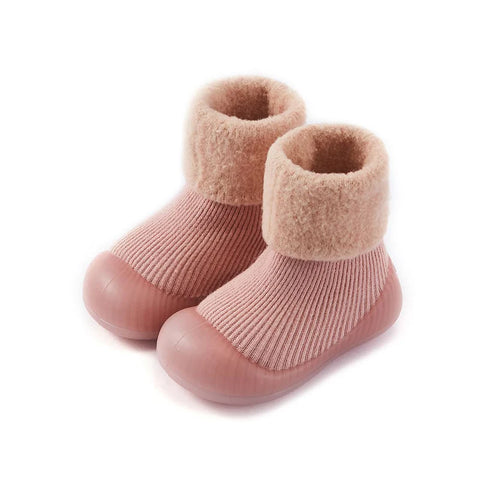 Winter Pink Sock Shoes - For Babies & Young Children Teeny Pandas