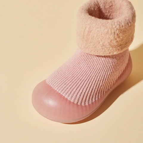 Winter Pink Sock Shoes - For Babies & Young Children Teeny Pandas