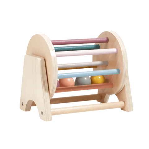 Wooden Montessori Spinning Sensory-Drum Teeny Pandas