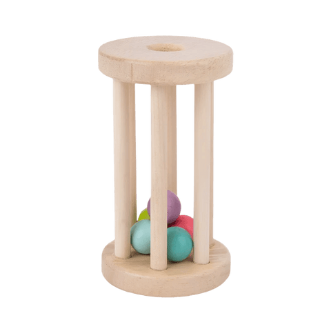 Wooden Musical Rolling Cage Toy – Fun and Educational Play Teeny Pandas