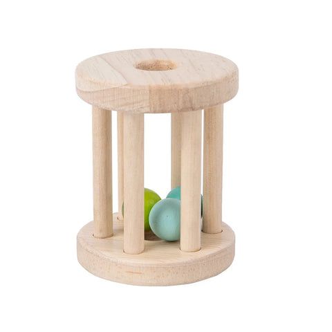 Wooden Musical Rolling Cage Toy – Fun and Educational Play Teeny Pandas