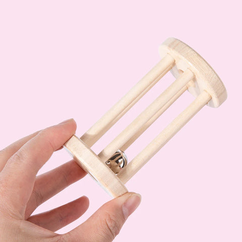 Wooden Musical Rolling Cage Toy – Fun and Educational Play Teeny Pandas