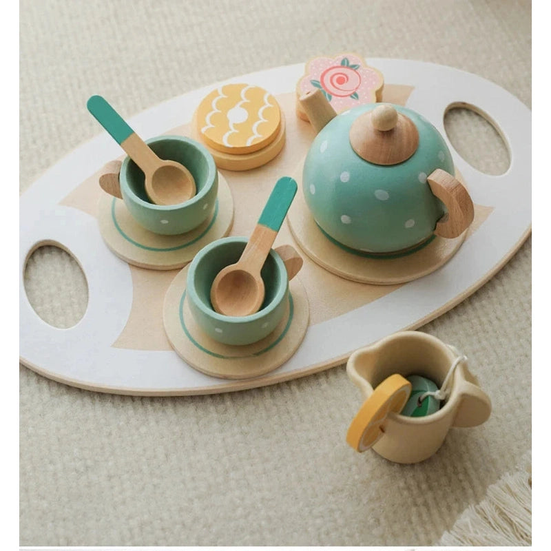 Wooden Tea Set Pretend Play – Perfect for Afternoon Tea Fun Teeny Pandas