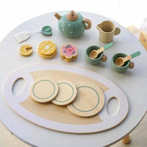 Wooden Tea Set Pretend Play – Perfect for Afternoon Tea Fun Teeny Pandas
