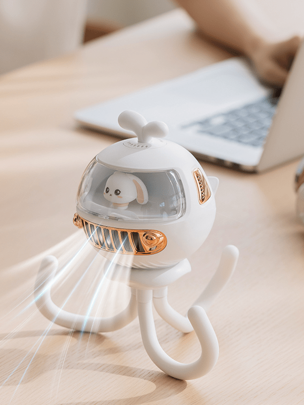 Portable Baby Bunny Stroller Fan - Mosquito Repellant Teeny Pandas