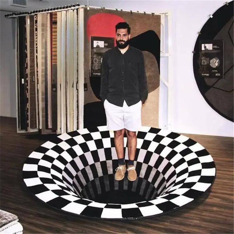 Vortex Illusion Rug – Playful & Cozy Rug for Kids’ Spaces Teeny Pandas