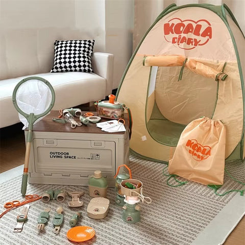 Kids Camping Adventure Toy Set – Complete Outdoor Play Kit Teeny Pandas