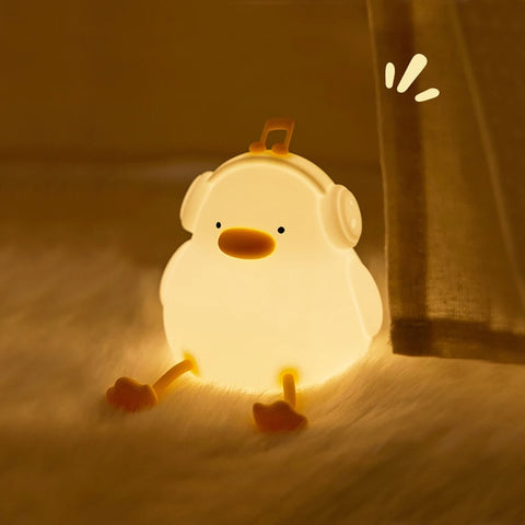QuackyGlow Soft-touch LED Nightlight Teeny Pandas