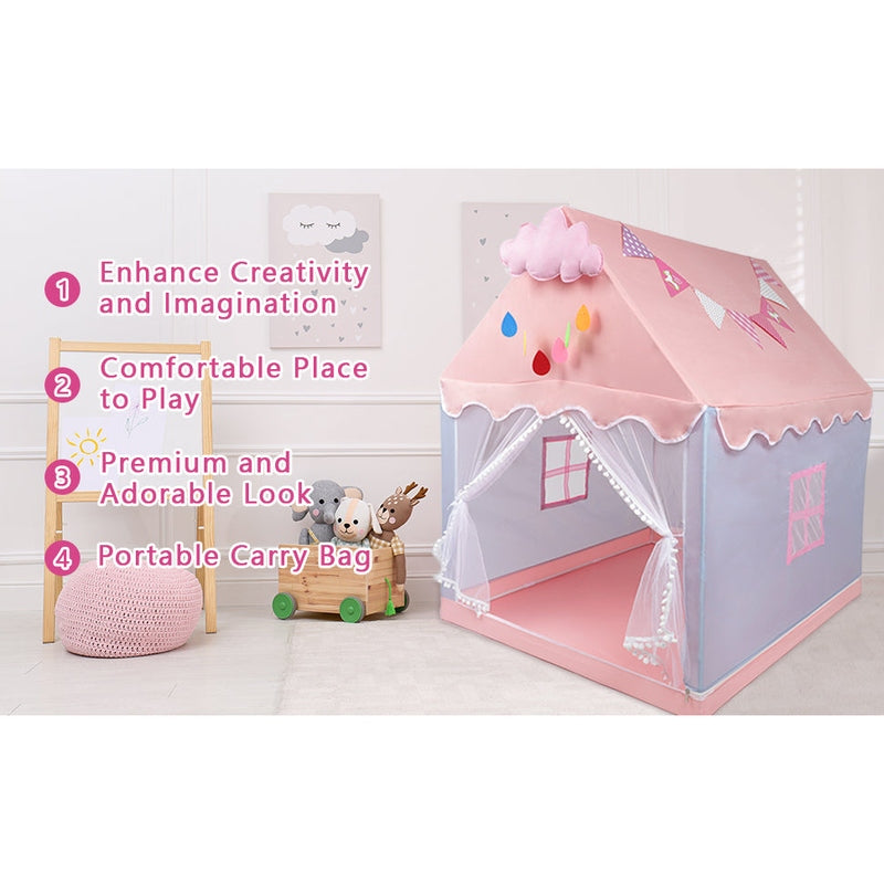Imagination Playhouse Tent for Kids – Portable Foldable Fun Teeny Pandas