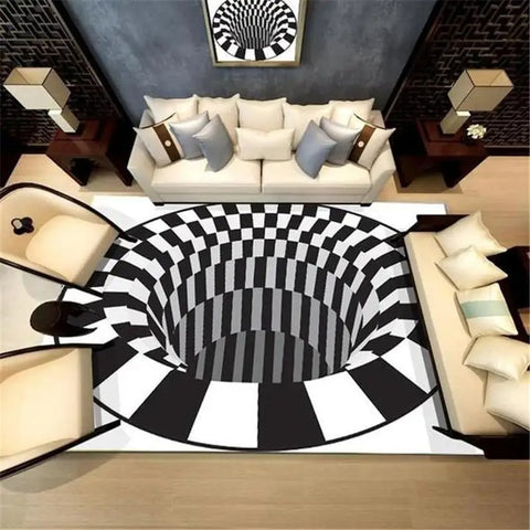 Vortex Illusion Rug – Playful & Cozy Rug for Kids’ Spaces Teeny Pandas