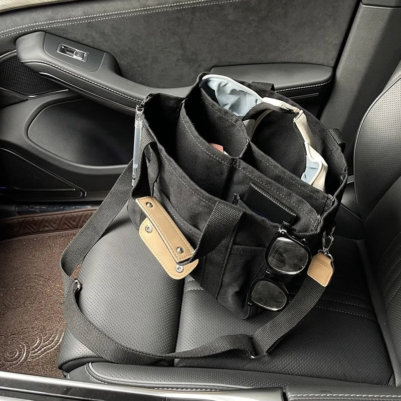 Canvas Multipocket Diaper Bag Organizer – Stylish, Compact, and Multi-Functional Teeny Pandas