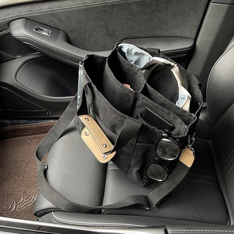 Canvas Multipocket Diaper Bag Organizer – Stylish, Compact, and Multi-Functional Teeny Pandas