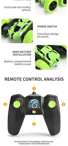 Double Sided Flip RC Stunt Car
