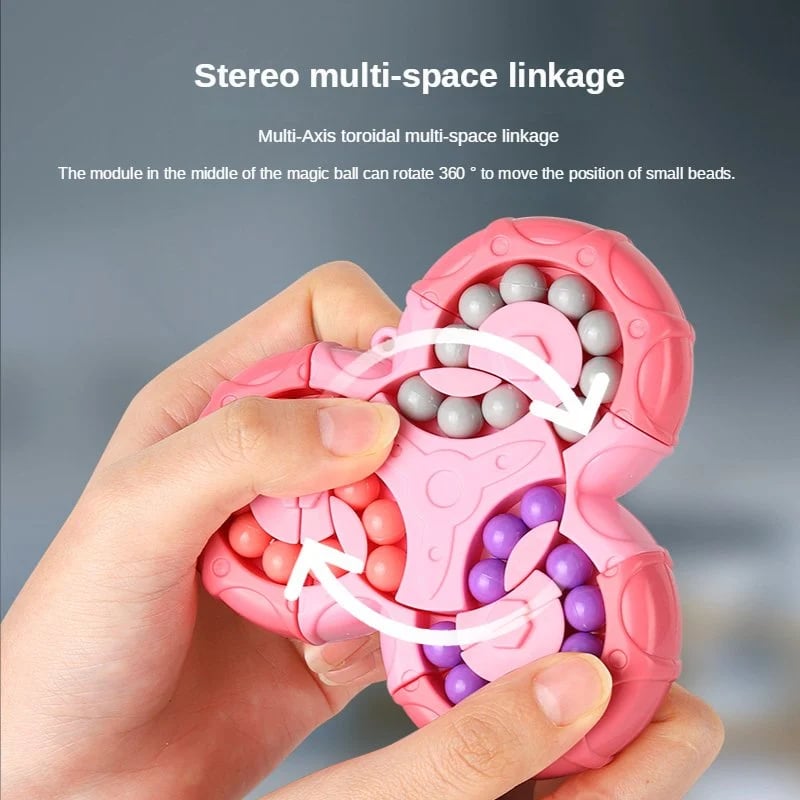 2-in-1 Rubik's Cube Magic Bean Puzzle Spinner Teeny Pandas