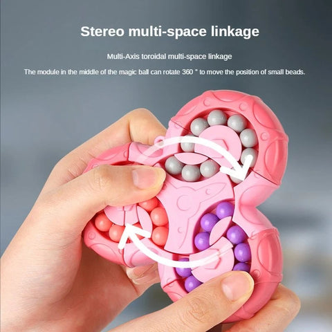 2-in-1 Rubik's Cube Magic Bean Puzzle Spinner Teeny Pandas