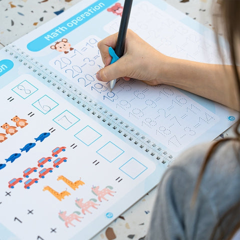 Reusable Montessori Handwriting Kit – Perfect for Kids Learning to Write Teeny Pandas