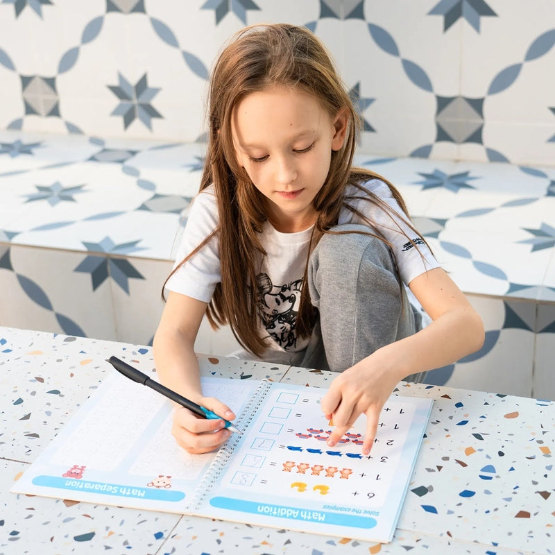 Reusable Montessori Handwriting Kit – Perfect for Kids Learning to Write Teeny Pandas