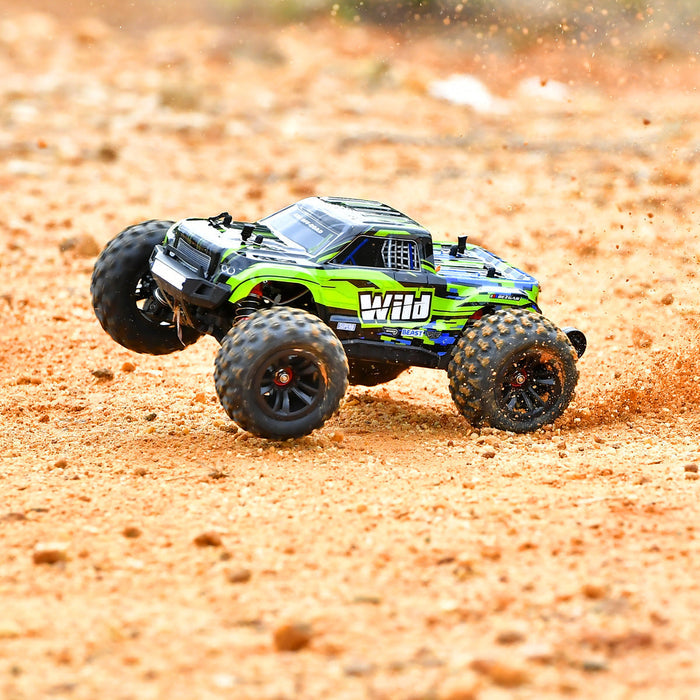 Rugged Kids RC Monster Truck 1/32- Brushless High-Speed Adventure! Teeny Pandas