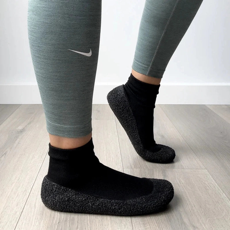Adult Black Non-Slip Sock Shoes – Comfortable, Flexible, Perfect for Any Use Teeny Pandas
