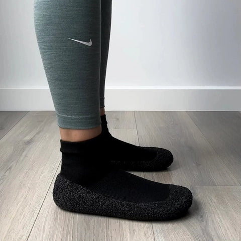 Adult Black Non-Slip Sock Shoes – Comfortable, Flexible, Perfect for Any Use Teeny Pandas
