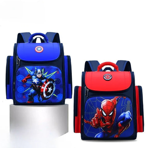 Superhero Cartoon Backpack for Kids – Kindergarten and Elementary School Students
