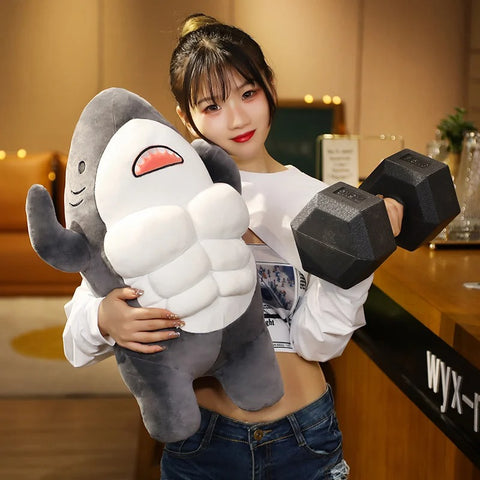 Muscle Shark Plushies