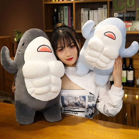 Muscle Shark Plushies