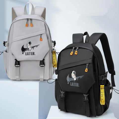 Astronaut Printed Orthopedic Laptop Backpack – Waterproof Schoolbag for Kids