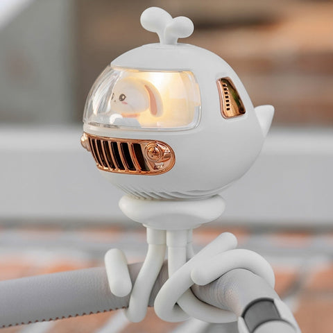 Portable Baby Bunny Stroller Fan - Mosquito Repellant Teeny Pandas