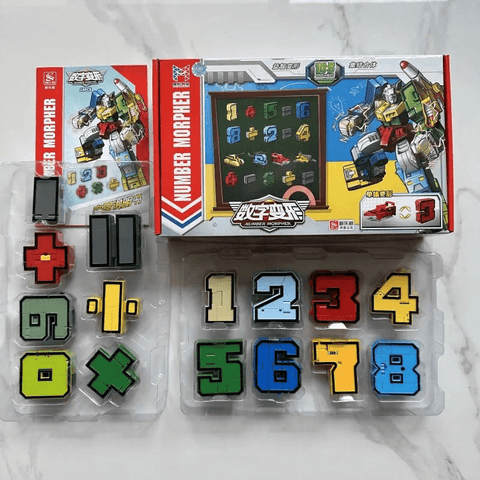 RoboNums Transforming Number Blocks Set – Educational Fun for Kids Teeny Pandas