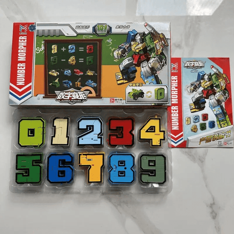 RoboNums Transforming Number Blocks Set – Educational Fun for Kids Teeny Pandas