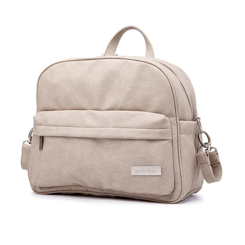 Solid Fashion Nappy Backpack – Waterproof Multi-Function Nappy Changing Bag