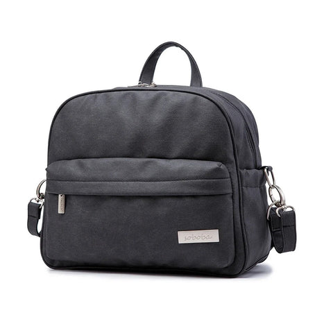 Solid Fashion Nappy Backpack – Waterproof Multi-Function Nappy Changing Bag