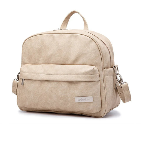 Solid Fashion Nappy Backpack – Waterproof Multi-Function Nappy Changing Bag