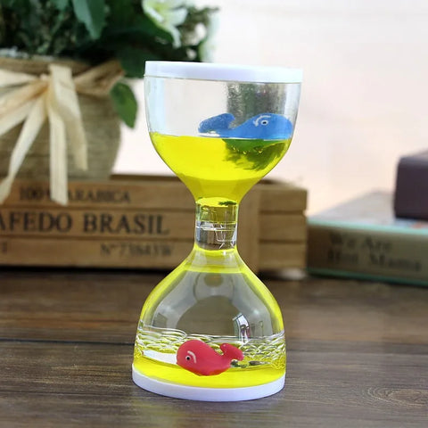 Hourglass Liquid Motion Timer for Relaxation and Focus Teeny Pandas